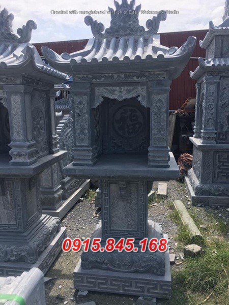 Mẫu 532 miếu thờ thần linh bằng đá đẹp vĩnh long bán bàn thờ thiên địa