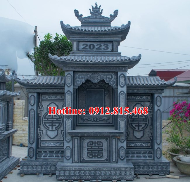 Xây khu lăng mộ đá đẹp tại Hậu Giang - 95 Mẫu khu lăng mộ gia đình đẹp