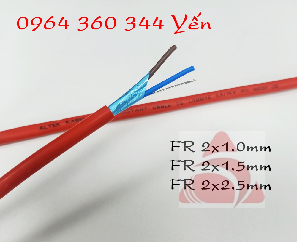 Cáp tín hiệu chống cháy, chống nhiễu + E vỏ đỏ LSZH
