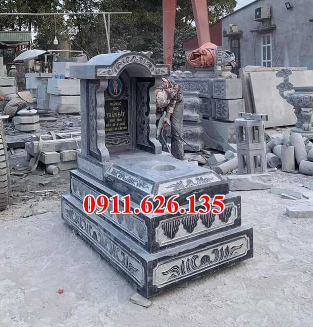 mẫu mộ đá xanh khối tự nhiên đẹp bán tại tây ninh