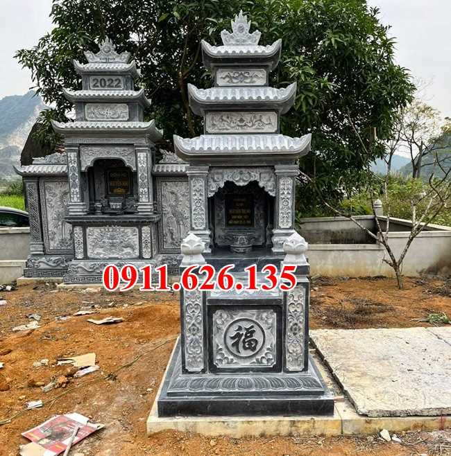 mẫu mộ đá xanh khối tự nhiên đẹp bán tại tây ninh