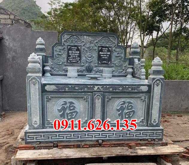 mẫu mộ đá xanh khối tự nhiên đẹp bán tại tây ninh