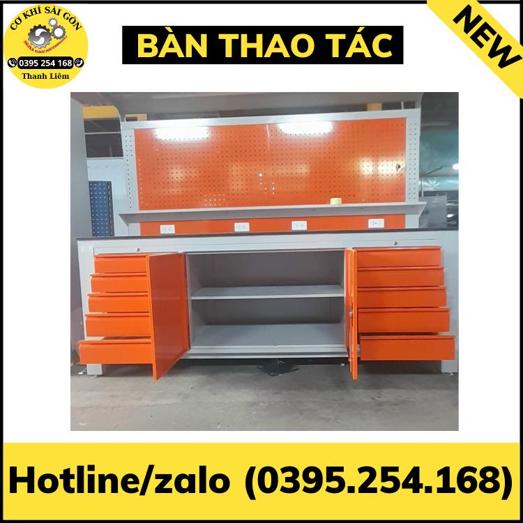 Bàn thao tác cơ khí bằng sắt, thép sơn tĩnh điện