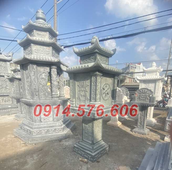 mẫu 484 mộ tháp đá để thờ giữ tro cốt bán bình định bảo tháp sư