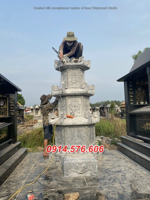 mẫu 484 mộ tháp đá để thờ giữ tro cốt bán bình định bảo tháp sư