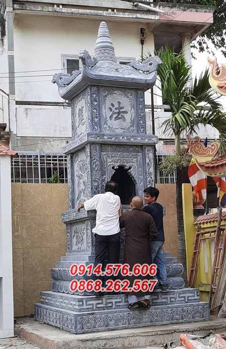 Mẫu 289 mộ tháp đá để thờ giữ tro hài cốt bán quảng trị bảo tháp sư