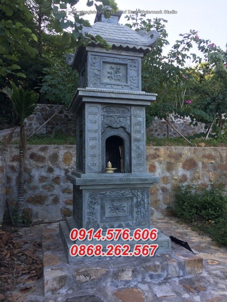 Mẫu 289 mộ tháp đá để thờ giữ tro hài cốt bán quảng trị bảo tháp sư