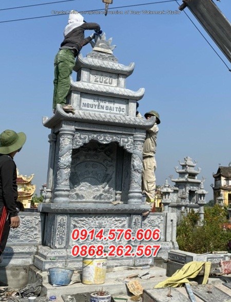 Mẫu 289 mộ tháp đá để thờ giữ tro hài cốt bán quảng trị bảo tháp sư