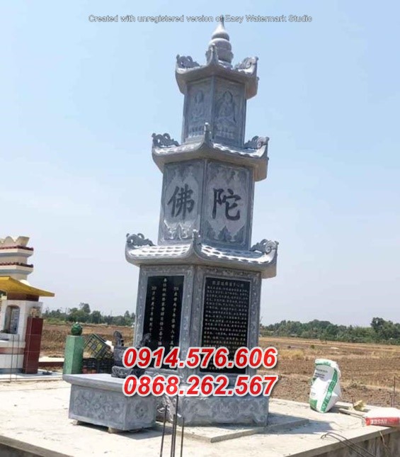 Mẫu 289 mộ tháp đá để thờ giữ tro hài cốt bán quảng trị bảo tháp sư
