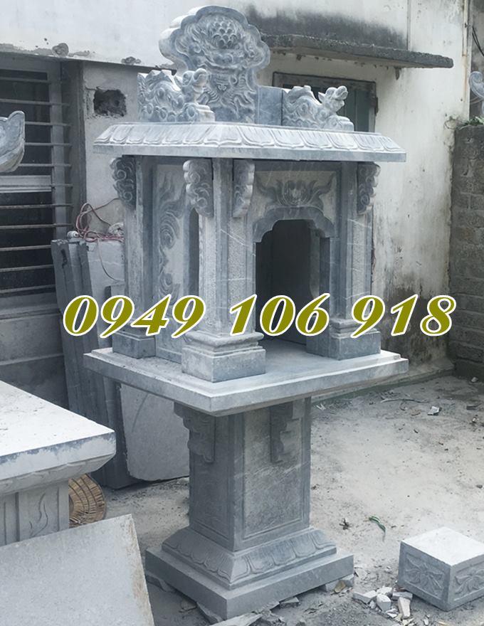 Mẫu bàn thờ lộ thiên bằng đá đẹp 2023.