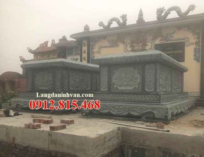 Các mẫu mộ đá granite xanh rêu đẹp bán toàn quốc