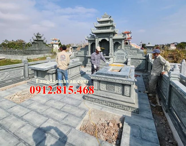 Các mẫu mộ đá granite xanh rêu đẹp bán toàn quốc