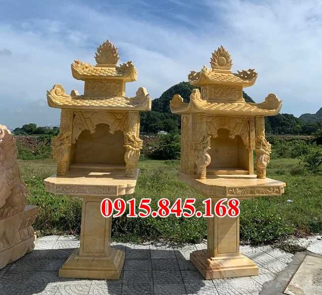 Mẫu 435 miếu thờ thần linh đá đẹp bán sóc trăng cây hương am