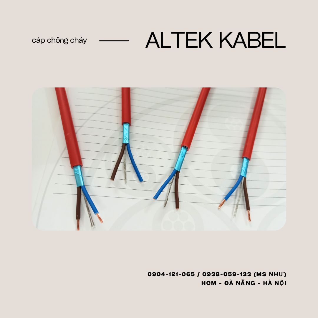 Cáo chống cháy ALTEK KABEL 2c x 1.0mm / Chống cháy - Chống nhiễu