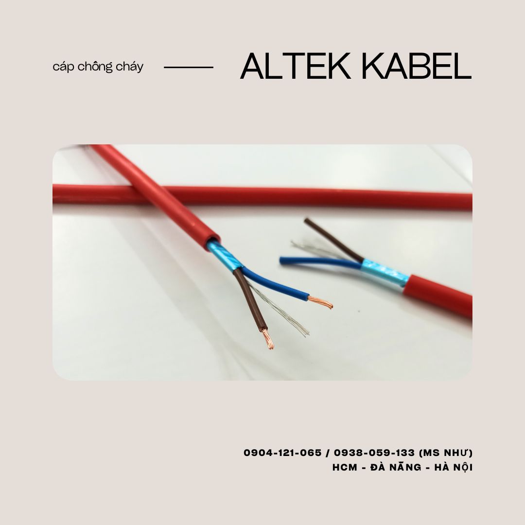 Cáo chống cháy ALTEK KABEL 2c x 1.0mm / Chống cháy - Chống nhiễu