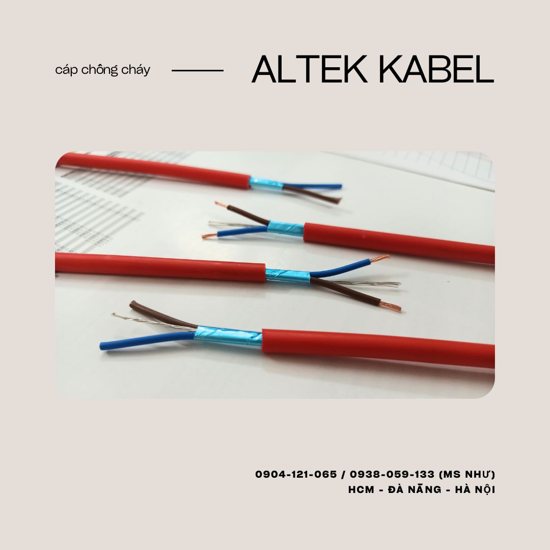 Cáo chống cháy ALTEK KABEL 2c x 1.0mm / Chống cháy - Chống nhiễu