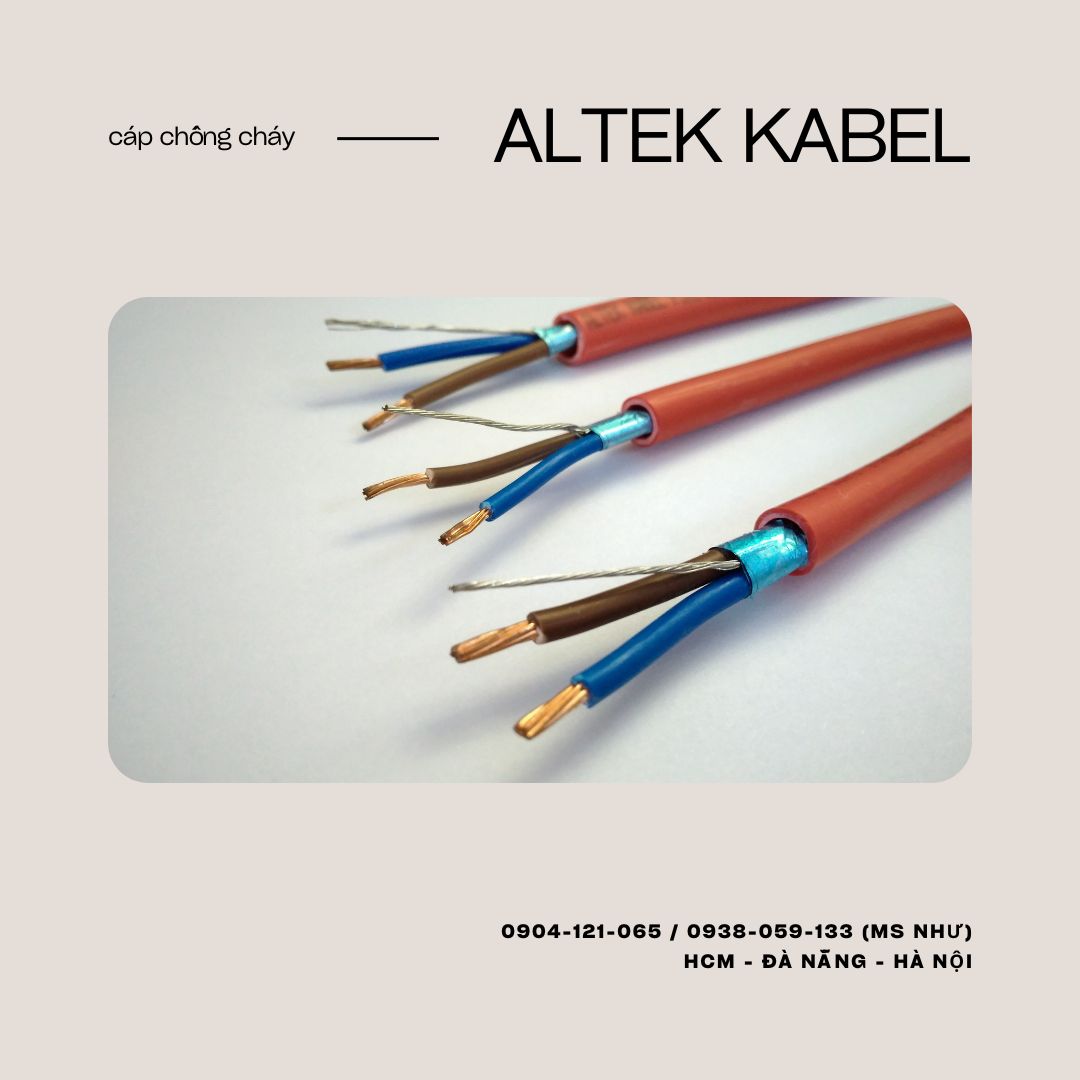 Cáo chống cháy ALTEK KABEL 2c x 1.0mm / Chống cháy - Chống nhiễu