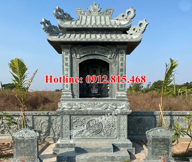 Khuôn viên khu lăng mộ đá đẹp tại Sóc Trăng - 83 mẫu lăng mộ giá đình