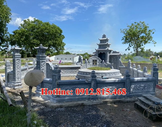 Lăng mộ đá tròn đẹp - Xây mẫu lăng mộ tổ tròn đẹp chuẩn phong thủy
