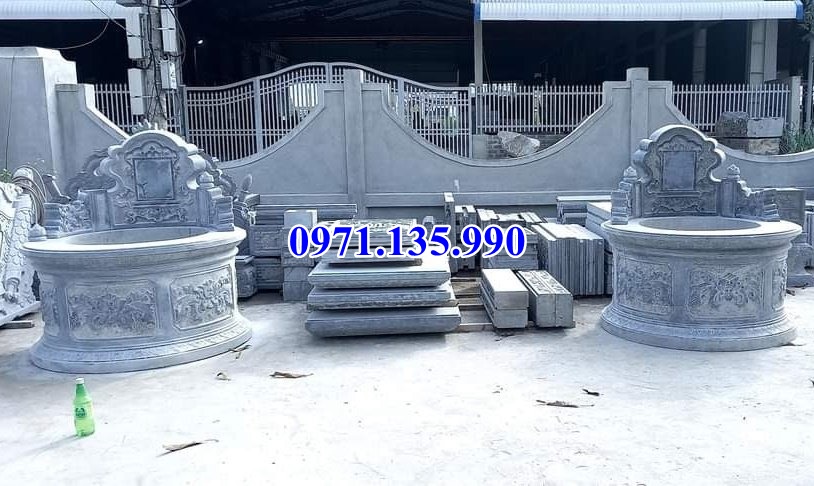 Mộ đá đôi - Mẫu mộ đôi bằng đá đơn giản đẹp bán tại Lai Châu