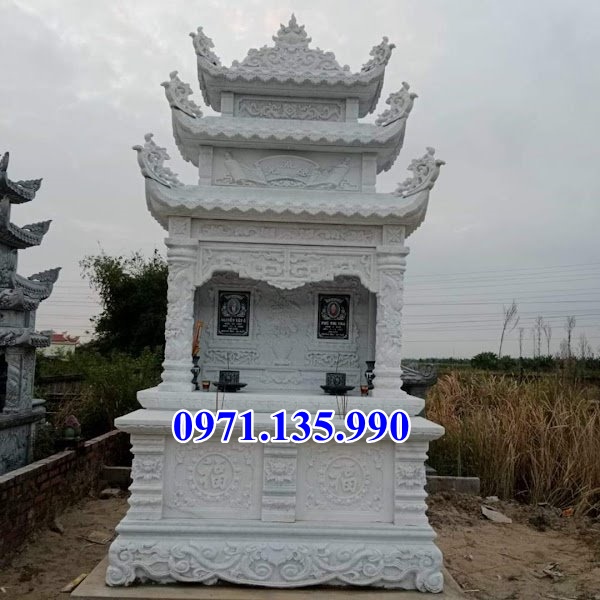 Mộ đá đôi - Mẫu mộ đôi bằng đá đơn giản đẹp bán tại Lai Châu