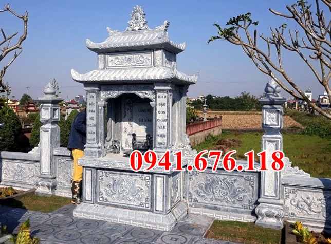 Mẫu 542 mộ đá đẹp bán điện biên mồ mả ông bà gia đình bố mẹ