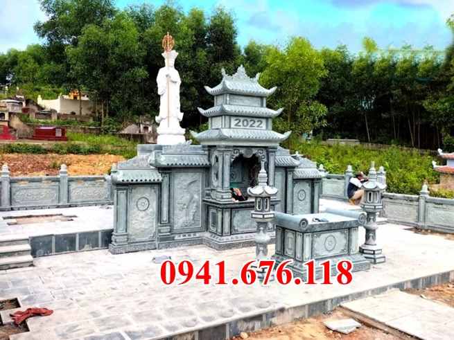 Mẫu 243 mộ đá đẹp bán hà giang mồ mả gia đình ông bà bố mẹ