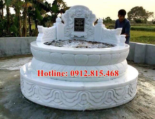 Mộ tròn đá đẹp - 100+ mẫu mộ tròn bằng đá đẹp hợp phong thủy