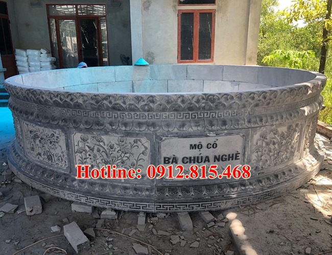 Mộ tròn đá đẹp - 100+ mẫu mộ tròn bằng đá đẹp hợp phong thủy