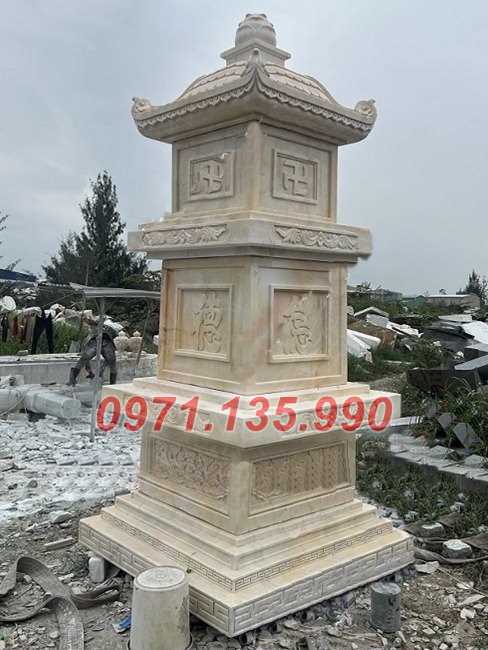 Mộ tháp đá - Mẫu mộ tháp bằng đá đơn giản đẹp bán tại Bắc Giang 58