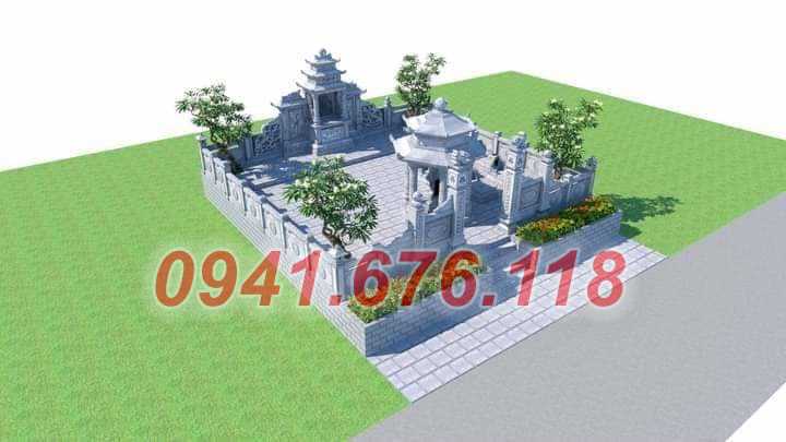 Mẫu 591 lăng mộ bằng đá bán nghệ an nghĩa trang dòng họ ông bà bố mẹ