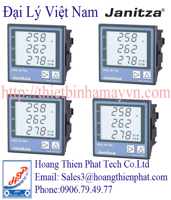 đại lý phân phối bộ điều khiển Janitza tại Việt Nam