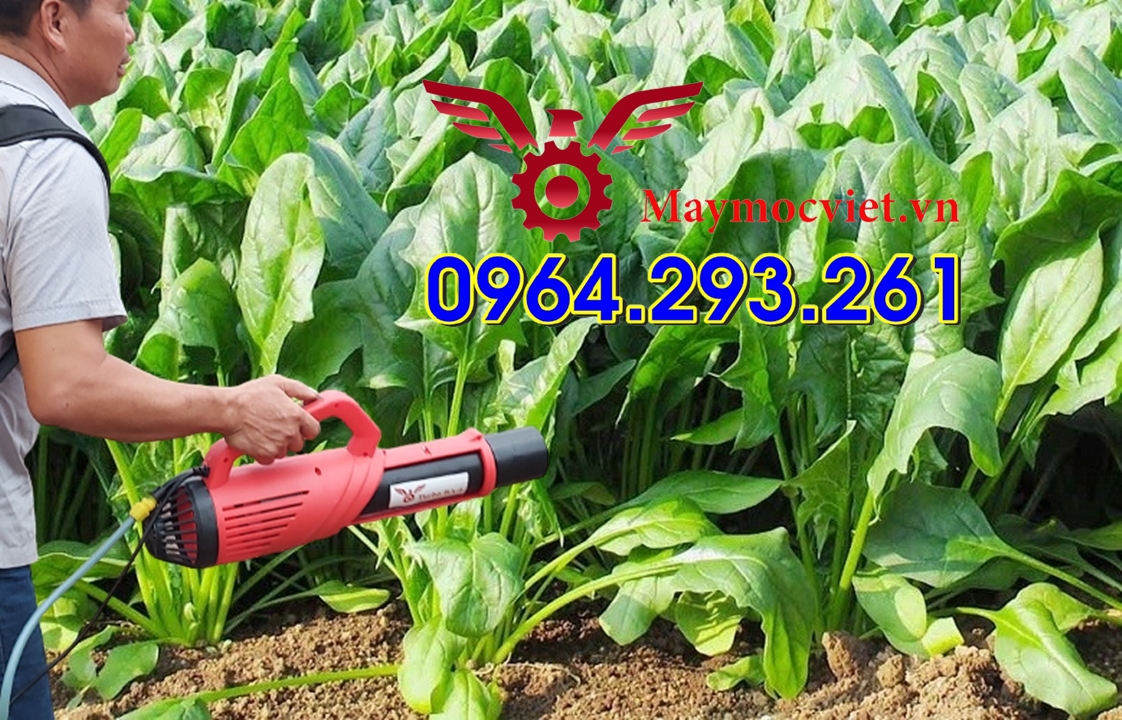 Máy phun tưới rau hiệu quả có thể phun thuốc sâu chạy ắc quy điện 12V