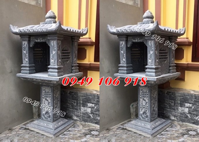 Lắp đặt cây hương đá tự nhiên thờ thần linh đẹp tài Lào Cai