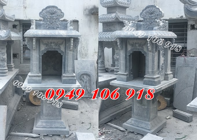 Lắp đặt cây hương đá tự nhiên thờ thần linh đẹp tài Lào Cai