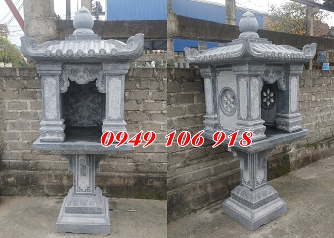 Lắp đặt cây hương đá tự nhiên thờ thần linh đẹp tài Lào Cai