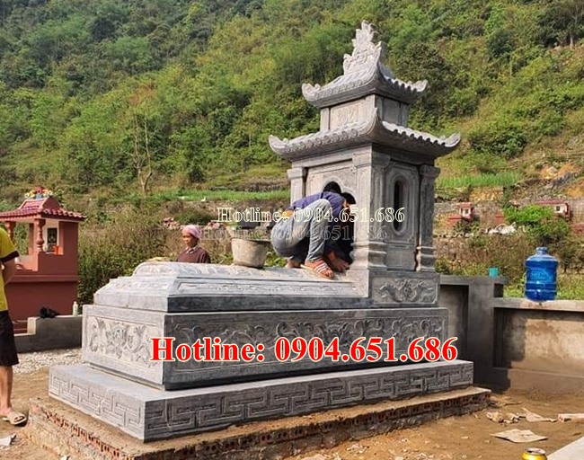 Mộ đá chôn 1 lần- 10 mẫu mộ đá chôn 1 lần đẹp, mộ đá an táng 1 lần đẹp