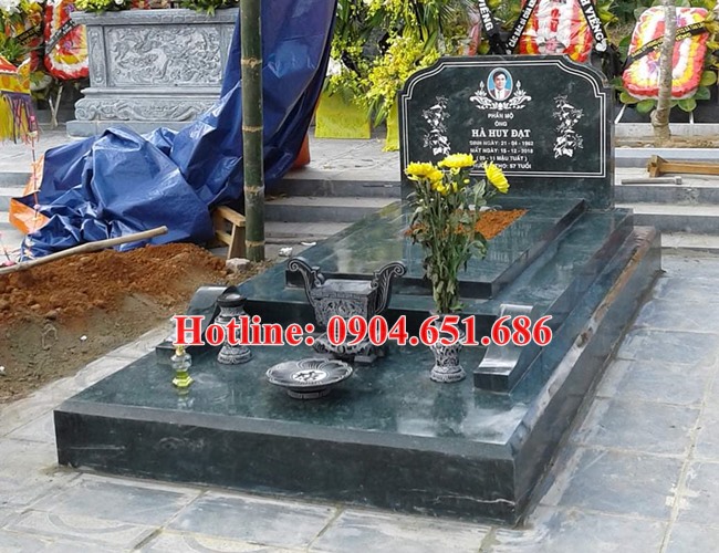 Mộ đá chôn 1 lần- 10 mẫu mộ đá chôn 1 lần đẹp, mộ đá an táng 1 lần đẹp