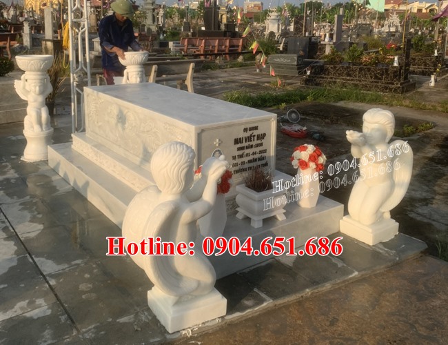 Mộ đá chôn 1 lần- 10 mẫu mộ đá chôn 1 lần đẹp, mộ đá an táng 1 lần đẹp