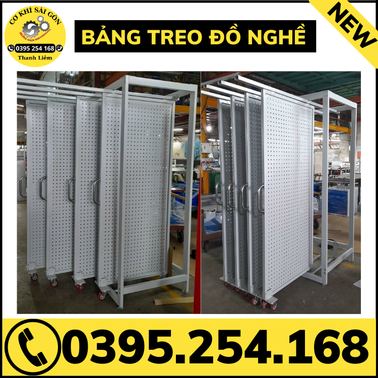 Bảng và kệ treo dụng cụ đồ nghề có thể di chuyển được