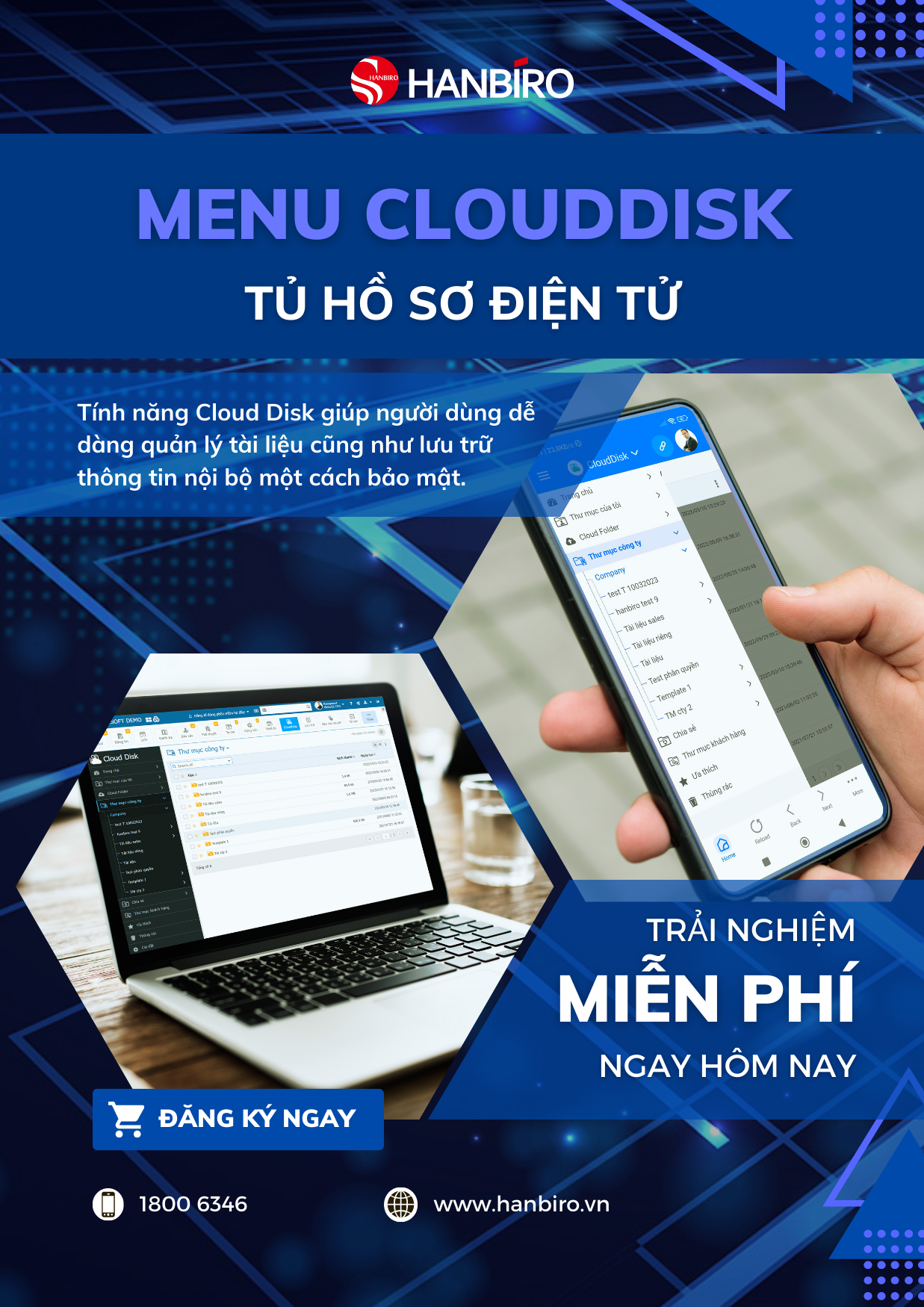 Trải nghiệm Tủ hồ sơ điện tử cùng Hanbiro