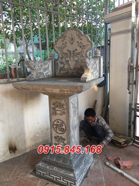 mẫu 371 am thờ ông thiên địa bằng đá cây hương miếu sơn thần linh