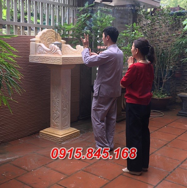 mẫu 371 am thờ ông thiên địa bằng đá cây hương miếu sơn thần linh