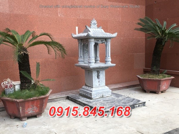 mẫu 371 am thờ ông thiên địa bằng đá cây hương miếu sơn thần linh