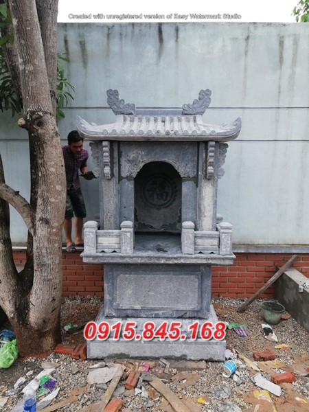 mẫu 303 miếu thờ thổ công địa đá đẹp bán cây hương am thần linh thiên