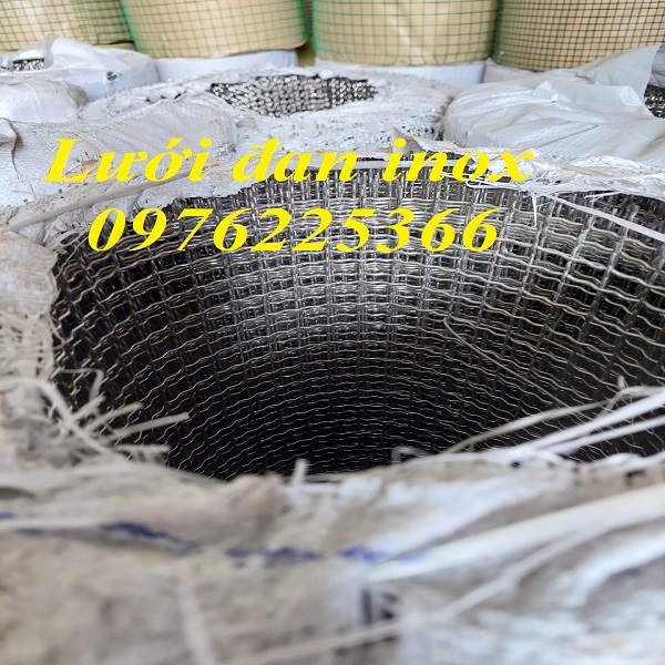 Lưới đan inox 304 ô 20x20 dây 2ly khổ 1m ,1.2m