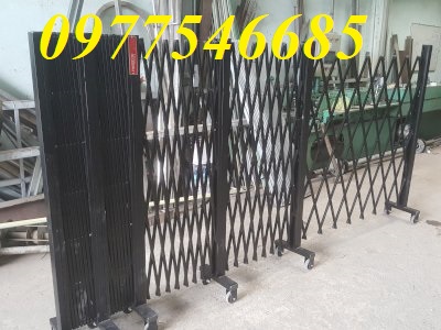 Cung cấp hàng rào xếp sắt,hàng rào xếp có bánh xe,hàng rào xếp di động