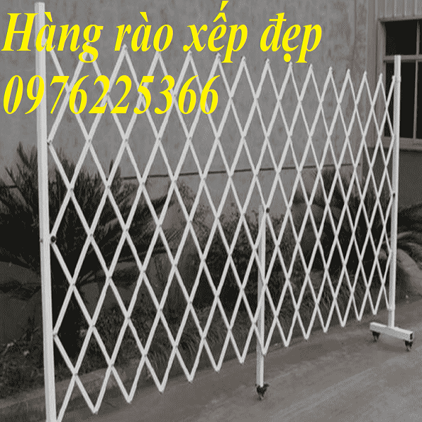Cung cấp hàng rào xếp sắt,hàng rào xếp có bánh xe,hàng rào xếp di động
