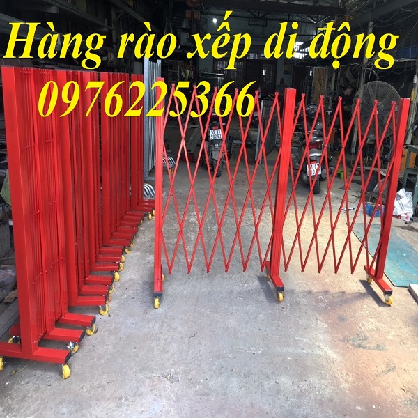 Cung cấp hàng rào xếp sắt,hàng rào xếp có bánh xe,hàng rào xếp di động