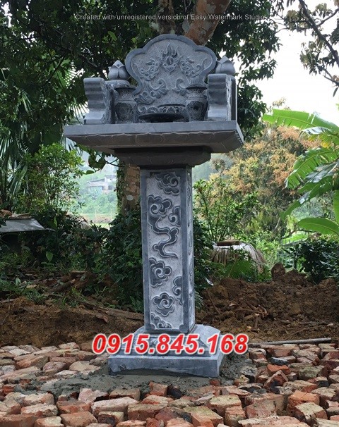 Mẫu 127 miếu thờ ông thiên địa đá đẹp cây hương am sơn thần linh